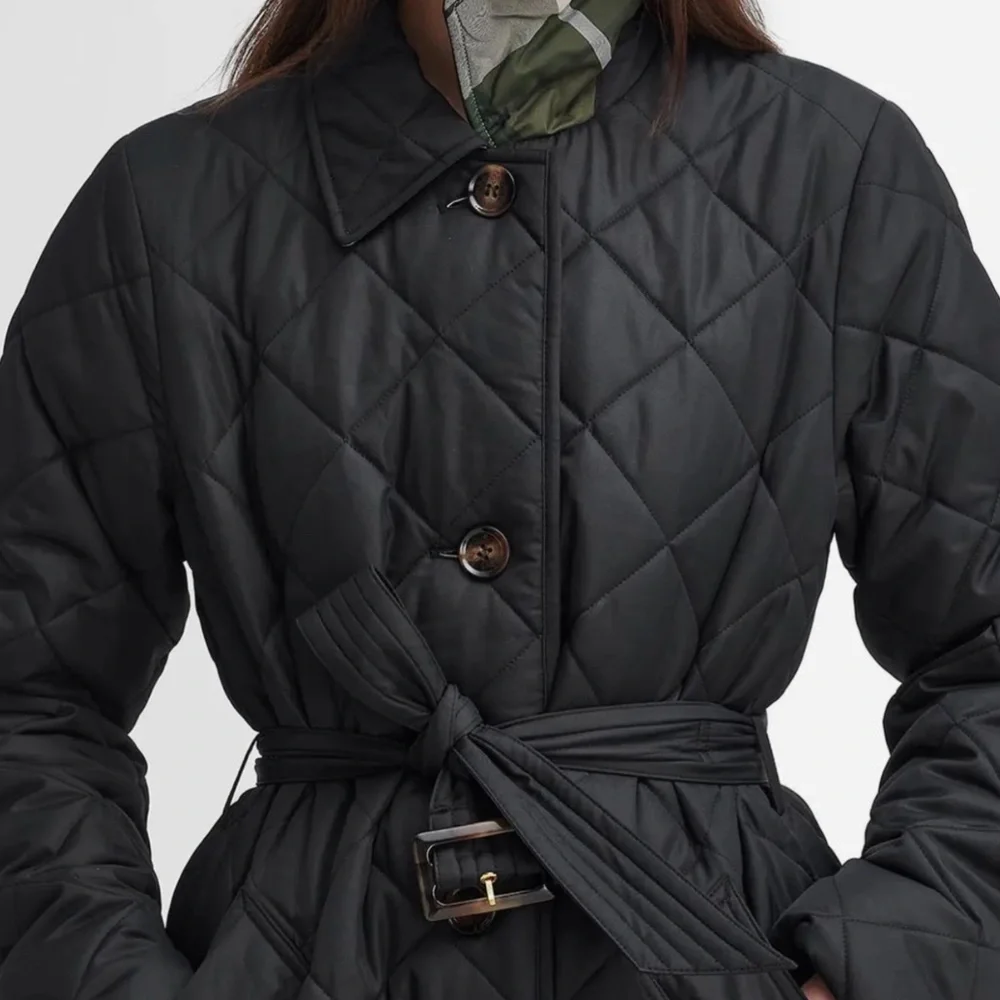 NWT BARBOUR Cordelia Quilted Longline Belted jacket - Picture 4 of 5